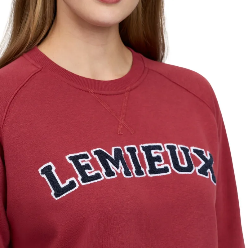LeMieux Vida Varsity Crew Neck Womens Sweatshirt - Russet-5