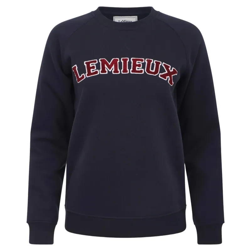 LeMieux Vida Varsity Crew Neck Womens Sweatshirt - Navy-1