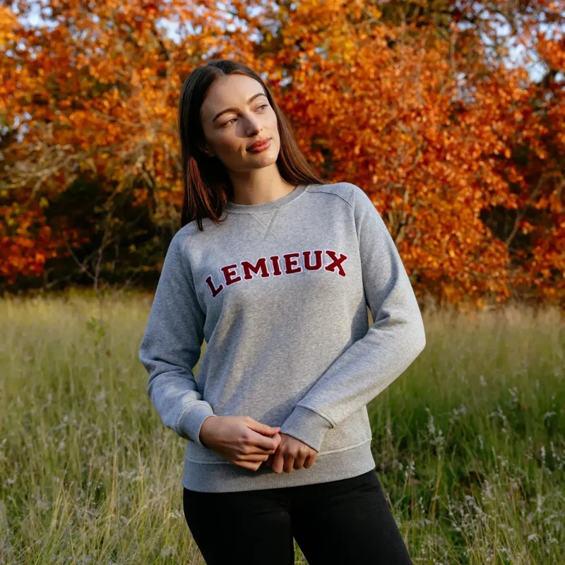 LeMieux Vida Varsity Crew Neck Womens Sweatshirt - Grey Marl