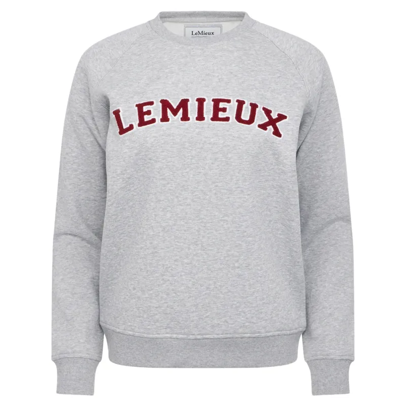 LeMieux Vida Varsity Crew Neck Womens Sweatshirt - Grey Marl-2