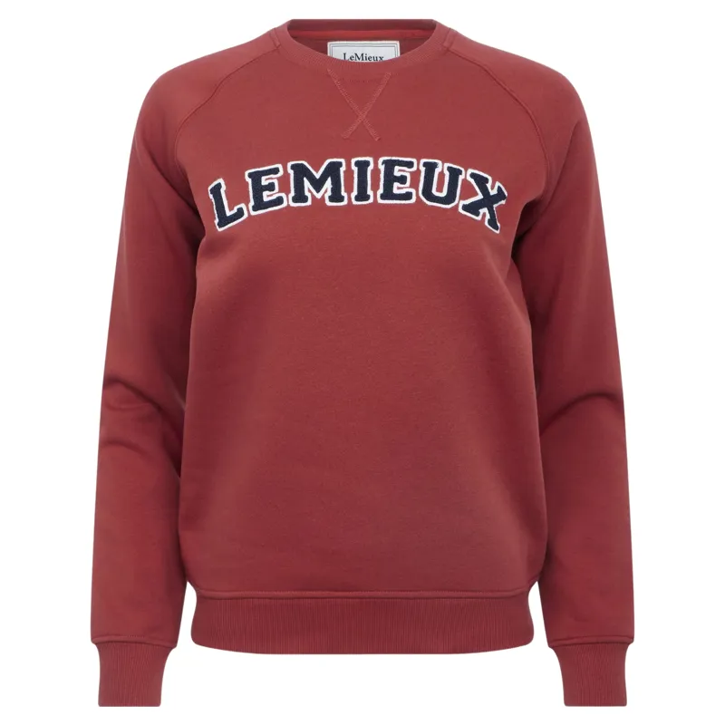 LeMieux Vida Varsity Crew Neck Womens Sweatshirt - Russet-1