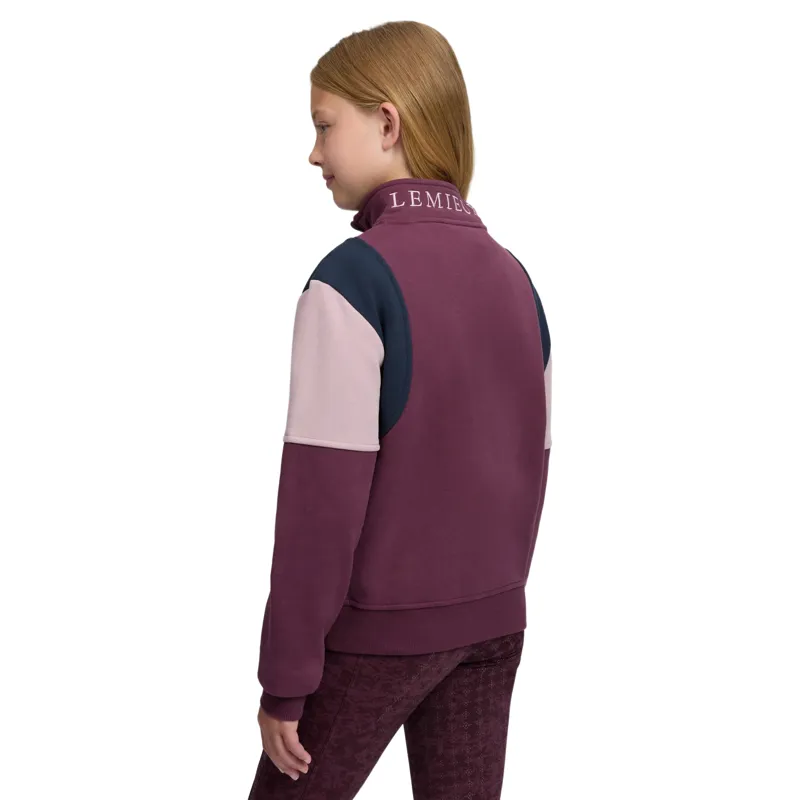 LeMieux Young Rider Viola 1/4 Zip Sweatshirt - Bramble-3