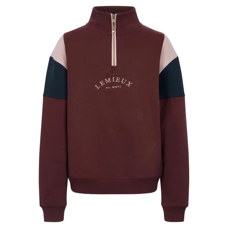 LeMieux Young Rider Viola 1/4 Zip Sweatshirt - Bramble-4
