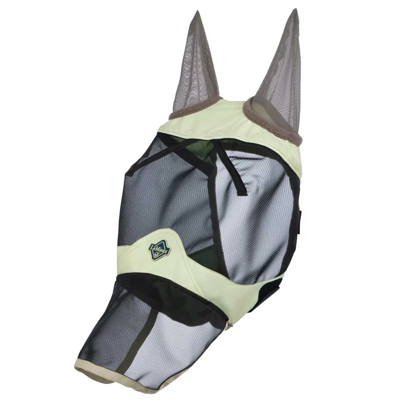 LeMieux Visor-Tek Full Fly Mask with Ears and Nose - Macaron-1