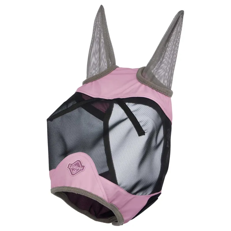 LeMieux Visor-Tek Half Fly Mask with Ears - Fondant-1