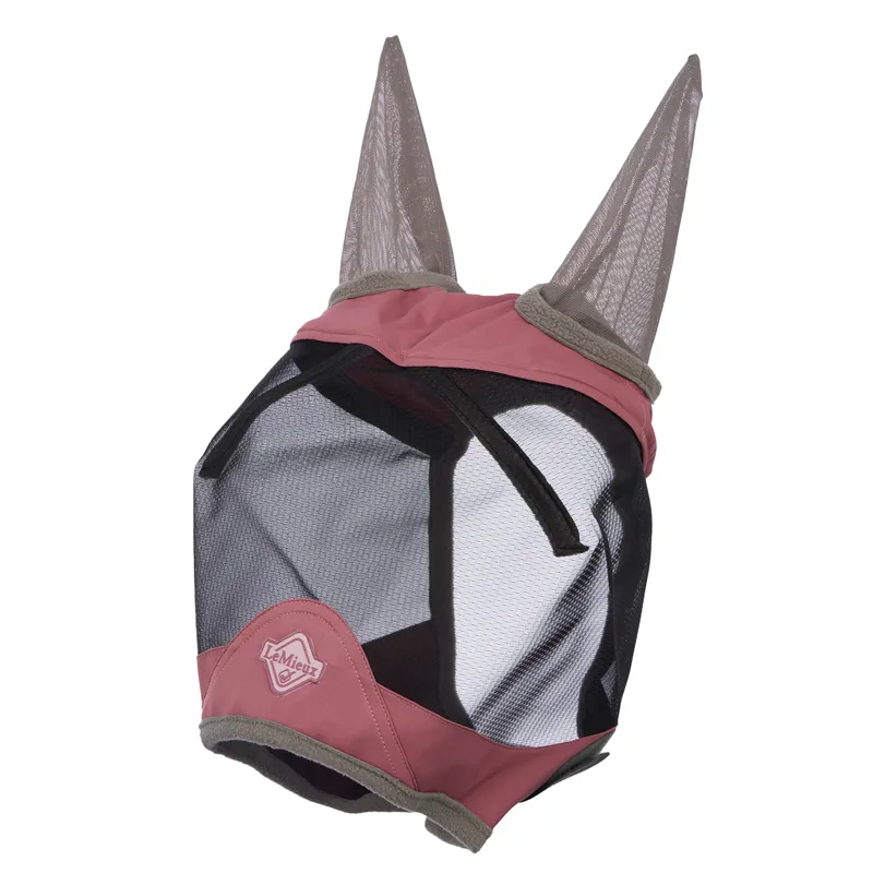 LeMieux Visor-Tek Half Fly Mask with Ears - Peony-1