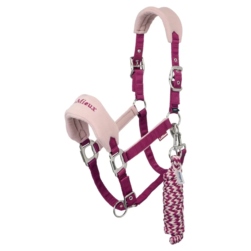 LeMieux Vogue Headcollar and Lead Rope Set - Blackberry