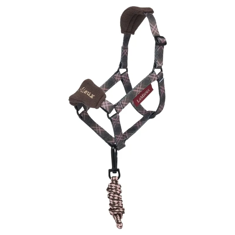 LeMieux Heritage Vogue Hobby Horse Headcollar and Leadrope Set - Cocoa