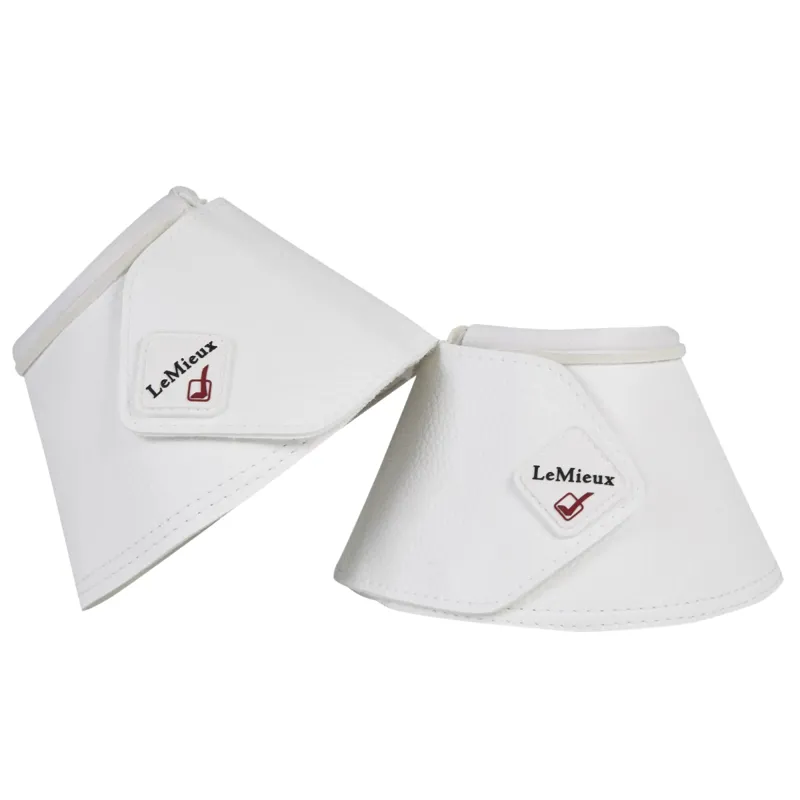 LeMieux WrapAround Leather Overreach Boots - White