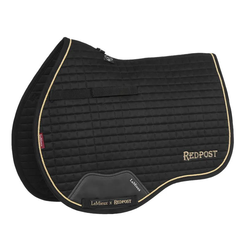 LeMieux x Redpost Suede GP Saddlecloth - Black/Gold