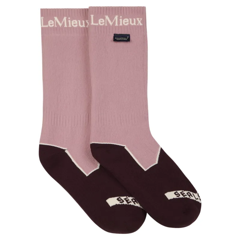 LeMieux x Sealskinz Anti-Blister Waterproof Riding Socks - Dusty Pink-2