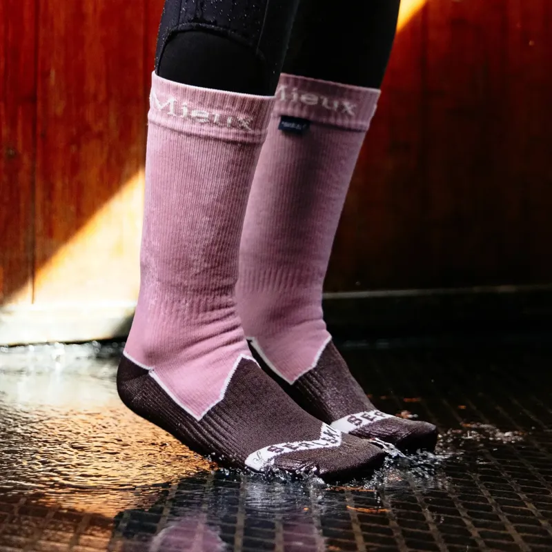LeMieux x Sealskinz Anti-Blister Waterproof Riding Socks - Dusty Pink-3