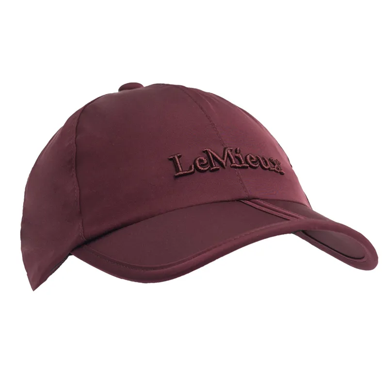 LeMieux x Sealskinz Waterproof Foldable Peak Cap - Burgundy