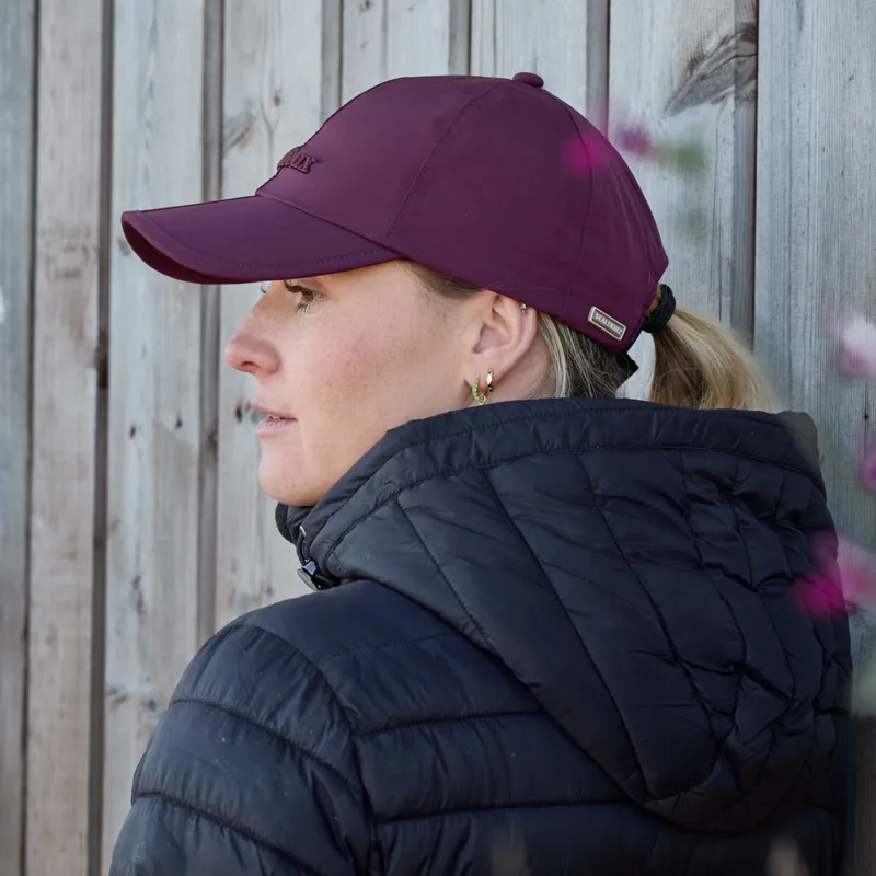 LeMieux x Sealskinz Waterproof Foldable Peak Cap - Burgundy-1