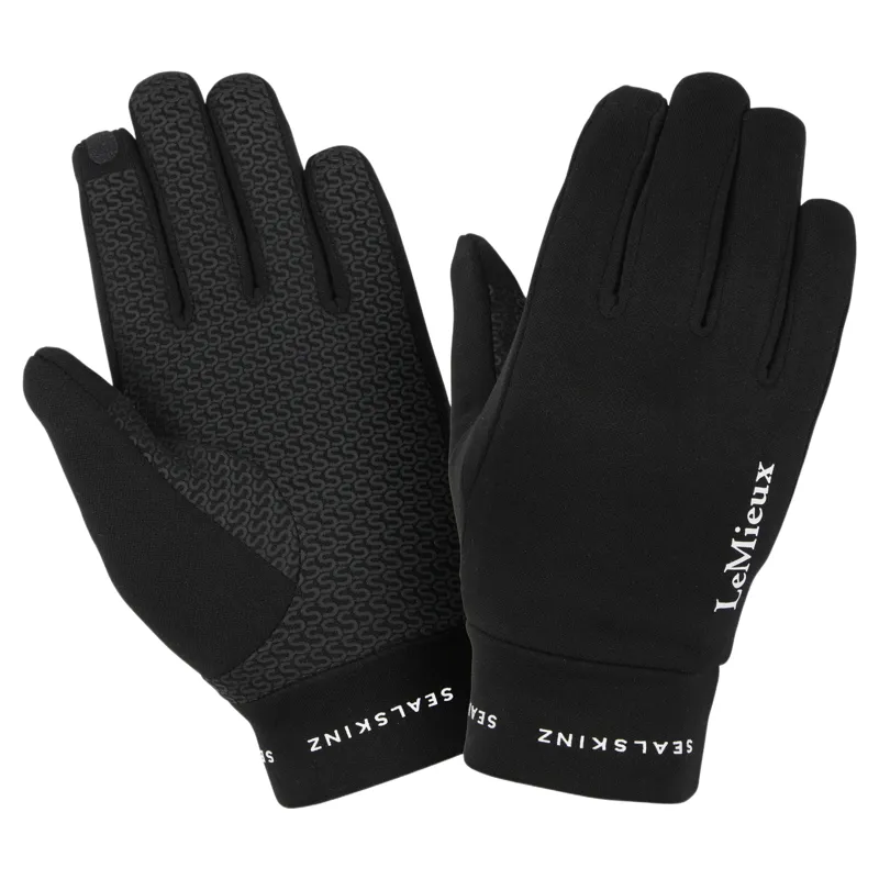 LeMieux x Sealskinz Waterproof Lightweight Riding Gloves - Black