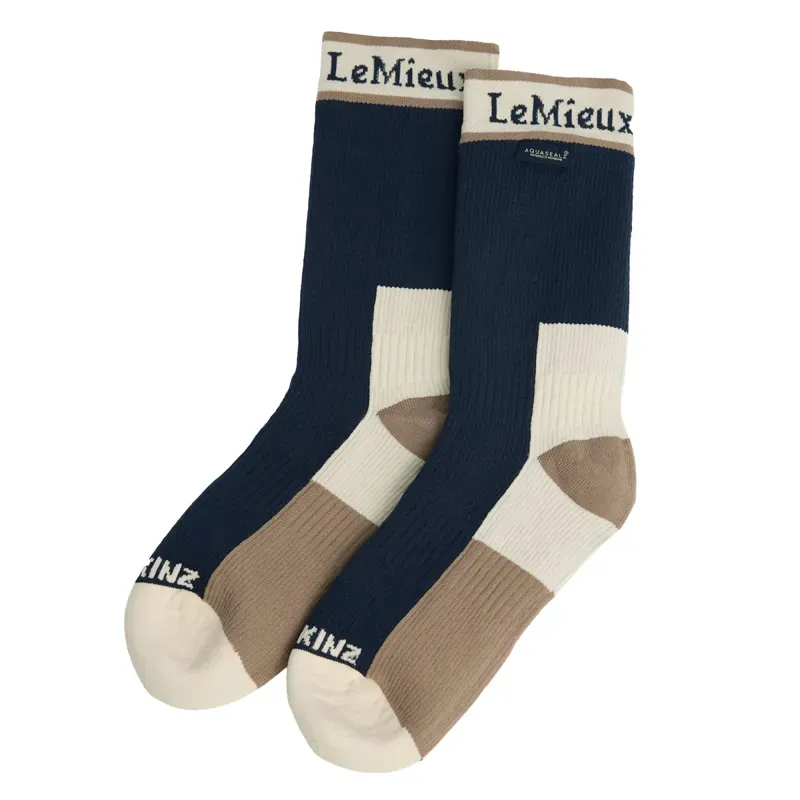LeMieux x Sealskinz Waterproof Socks - Navy-2