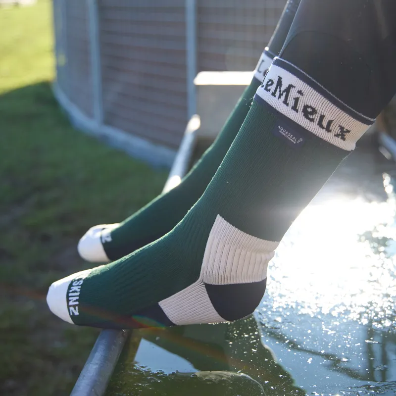 LeMieux x Sealskinz Waterproof Socks - Green-1