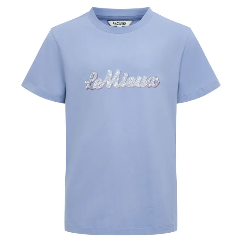 LeMieux Young Rider Arianna Junior T-Shirt - Powder Blue-2