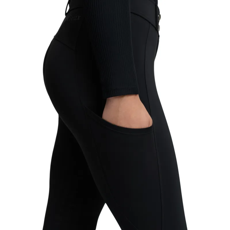 LeMieux Young Rider Bex Half Seat Breeches - Black-3