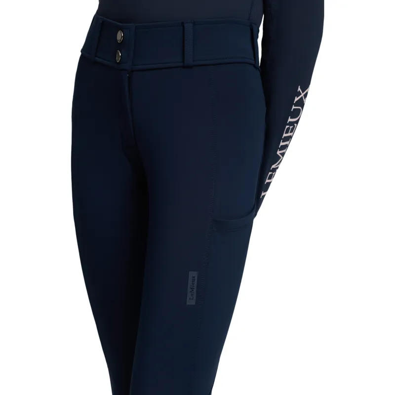 LeMieux Young Rider Bex Half Seat Breeches - Navy-3