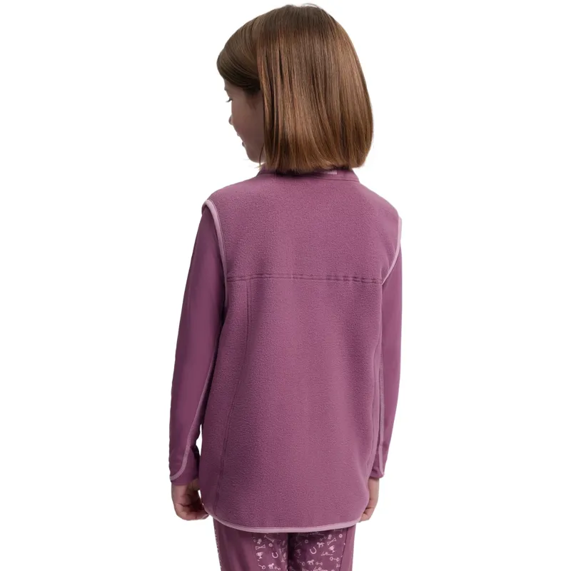 LeMieux Young Rider Bobbi Fleece Gilet - Mallow-1