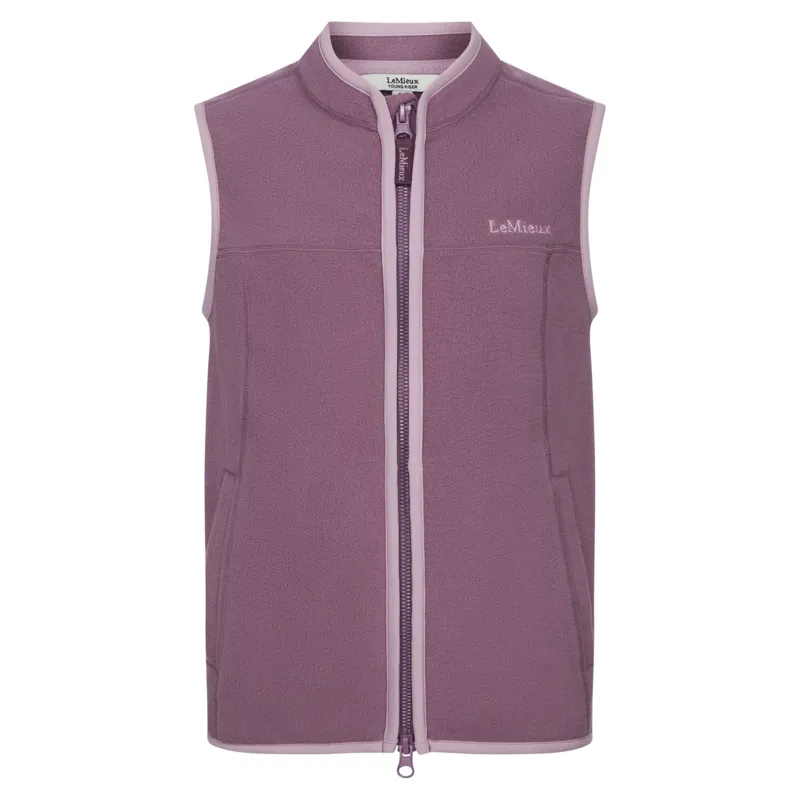 LeMieux Young Rider Bobbi Fleece Gilet - Mallow-2
