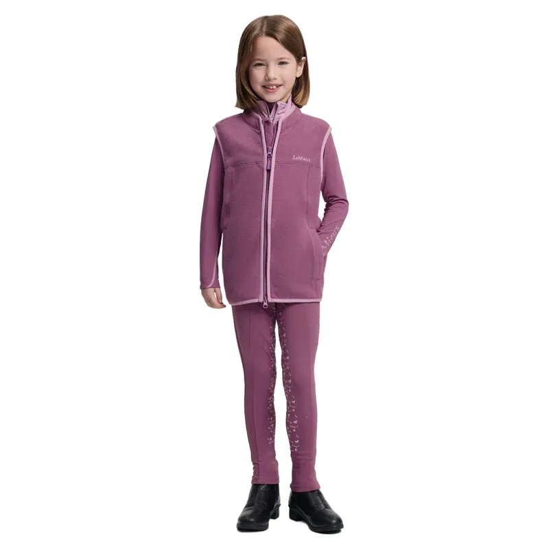 LeMieux Young Rider Bobbi Fleece Gilet - Mallow-5