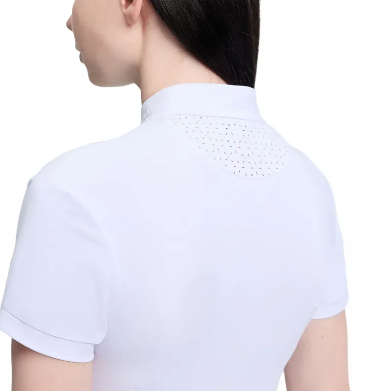 LeMieux Brilliance Livvy Short Sleeve Show Shirt - White-4