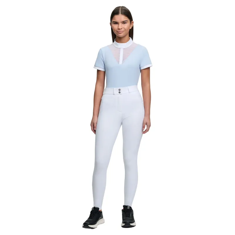LeMieux Young Rider Izzy Full Grip Junior Competition Breeches - White-4