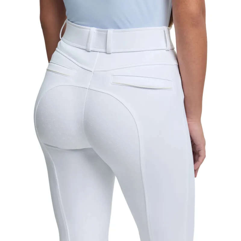 LeMieux Young Rider Izzy Full Grip Junior Competition Breeches - White-3