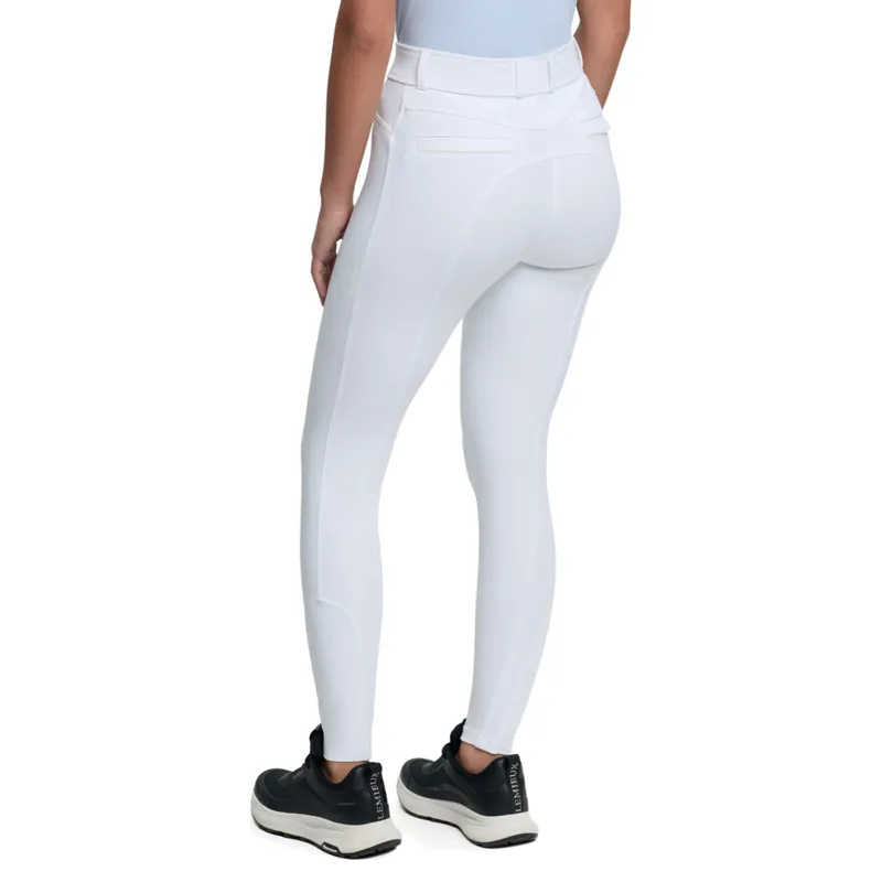 LeMieux Young Rider Izzy Full Grip Junior Competition Breeches - White-1