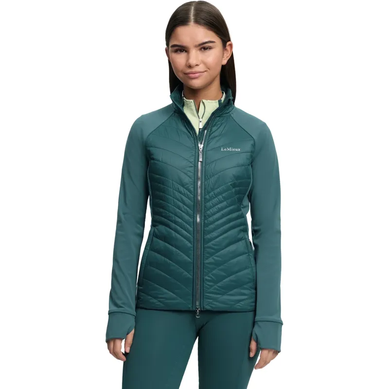LeMieux Young Rider Josephine Hybrid Quilted Jacket - Jungle