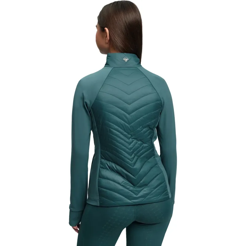 LeMieux Young Rider Josephine Hybrid Quilted Jacket - Jungle-1