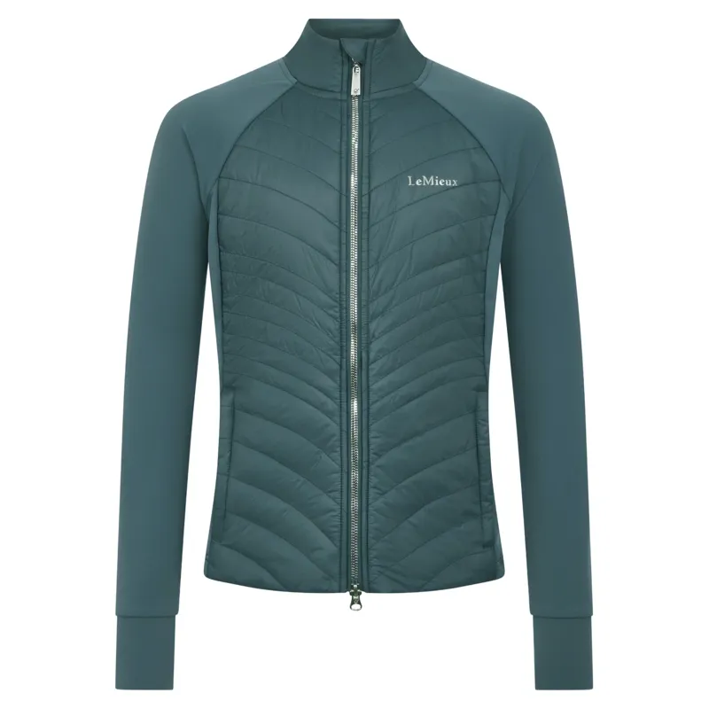LeMieux Young Rider Josephine Hybrid Quilted Jacket - Jungle-2