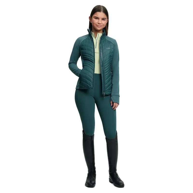 LeMieux Young Rider Josephine Hybrid Quilted Jacket - Jungle-6