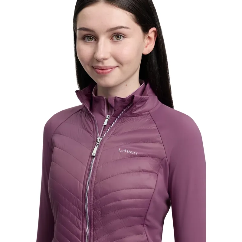 LeMieux Young Rider Josephine Hybrid Quilted Jacket - Mallow-2