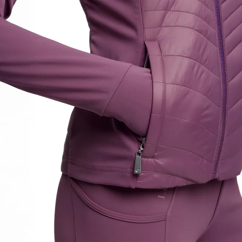 LeMieux Young Rider Josephine Hybrid Quilted Jacket - Mallow-4