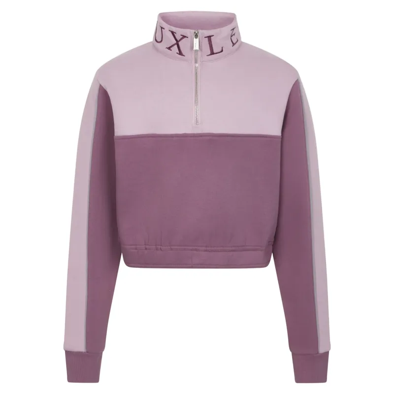 LeMieux Young Rider Kate Cropped 1/4 Zip Sweat - Mallow
