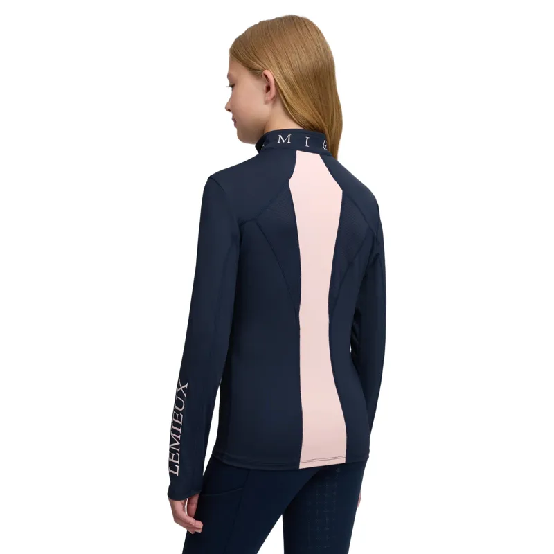 LeMieux Young Rider Mia Mesh Long Sleeve Base Layer - Navy-1