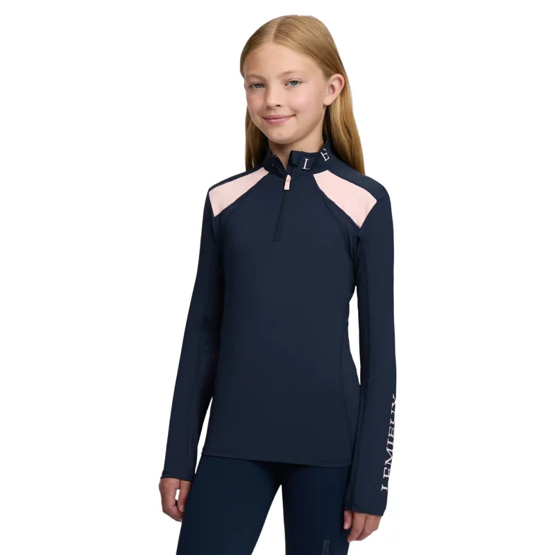LeMieux Young Rider Mia Mesh Long Sleeve Base Layer - Navy