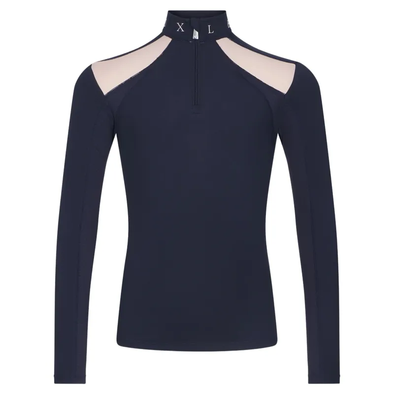 LeMieux Young Rider Mia Mesh Long Sleeve Base Layer - Navy-2