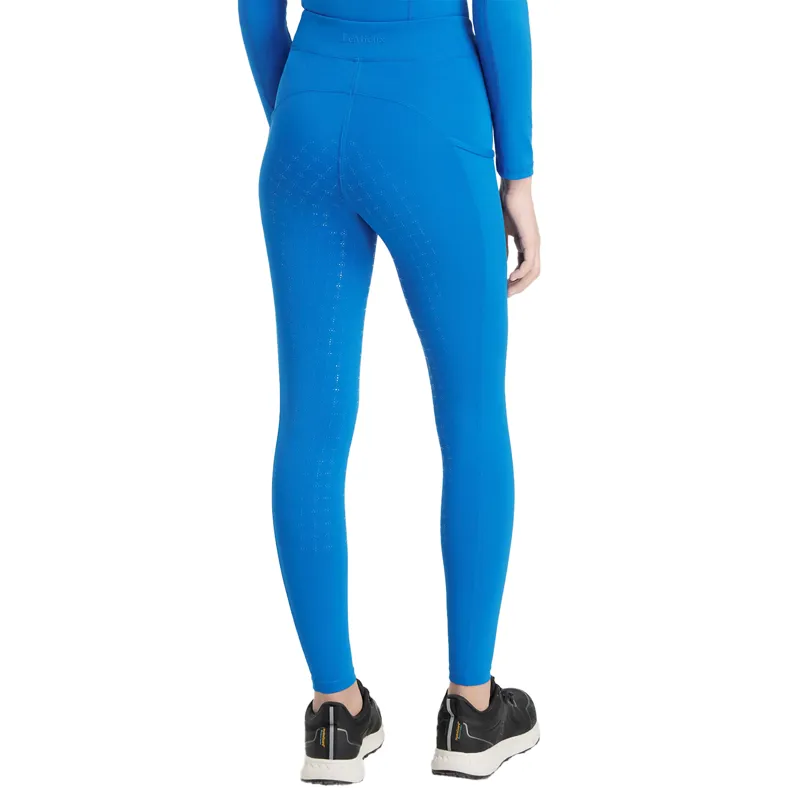 LeMieux Young Rider Orla Full Grip Junior Riding Tights - Benetton Blue-1