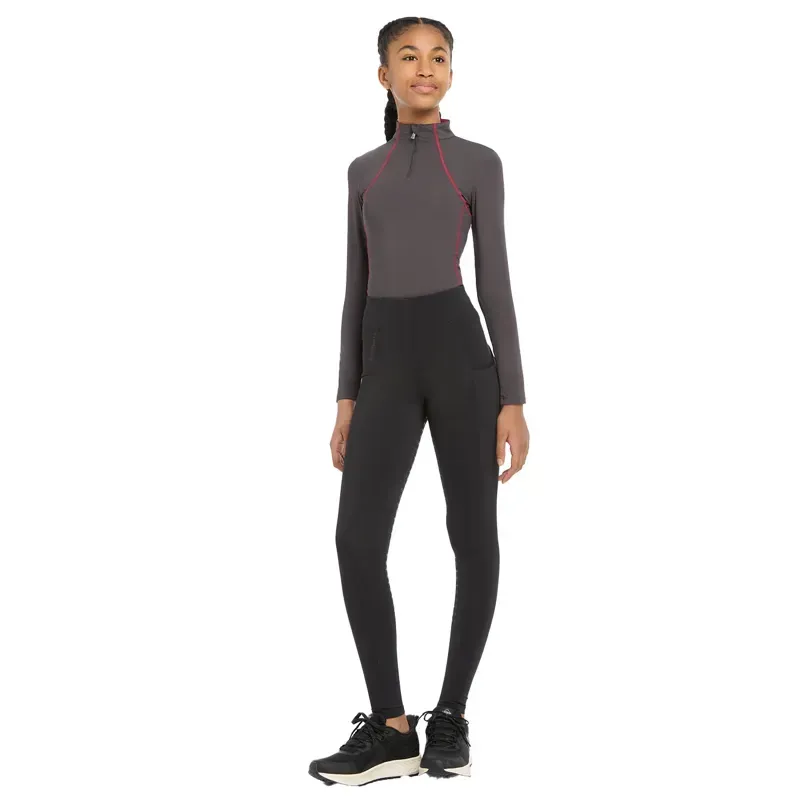 LeMieux Young Rider Orla Full Grip Junior Riding Tights - Black-2