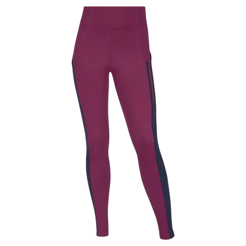 LeMieux Young Rider Orla Full Grip Riding Tights - Blackberry-3
