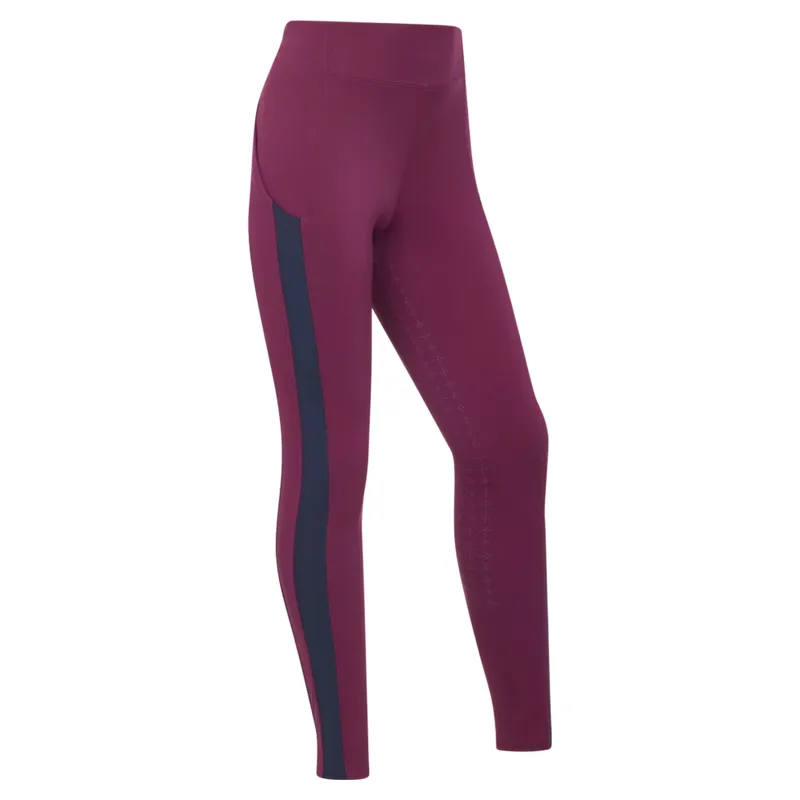 LeMieux Young Rider Orla Full Grip Riding Tights - Blackberry-1
