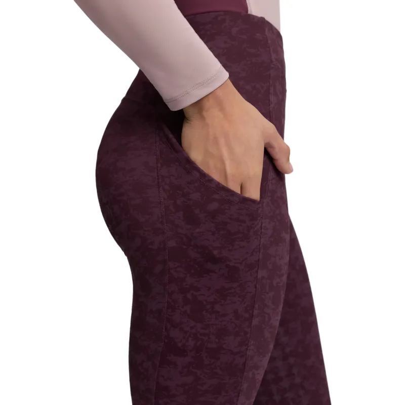 LeMieux Young Rider Orla Full Grip Riding Tights - Port/Bramble-3