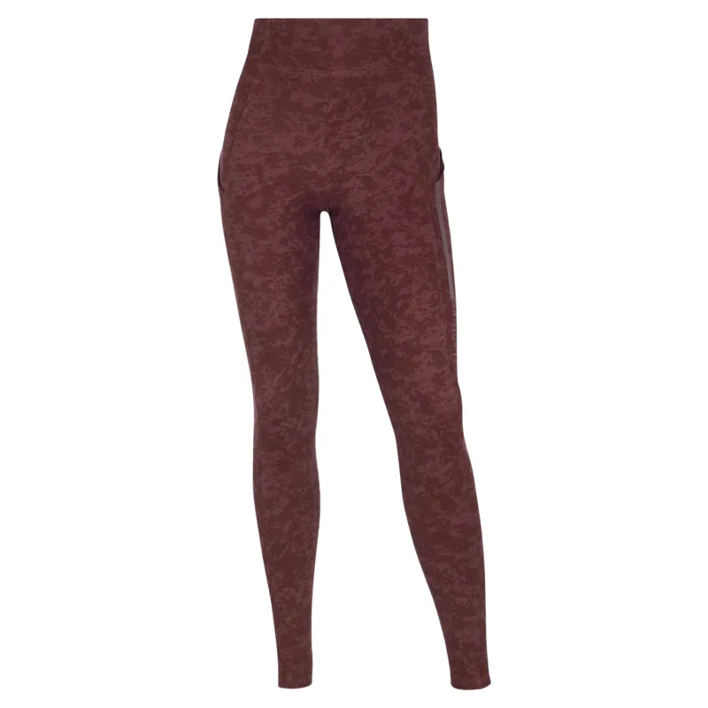 LeMieux Young Rider Orla Full Grip Riding Tights - Port/Bramble-1