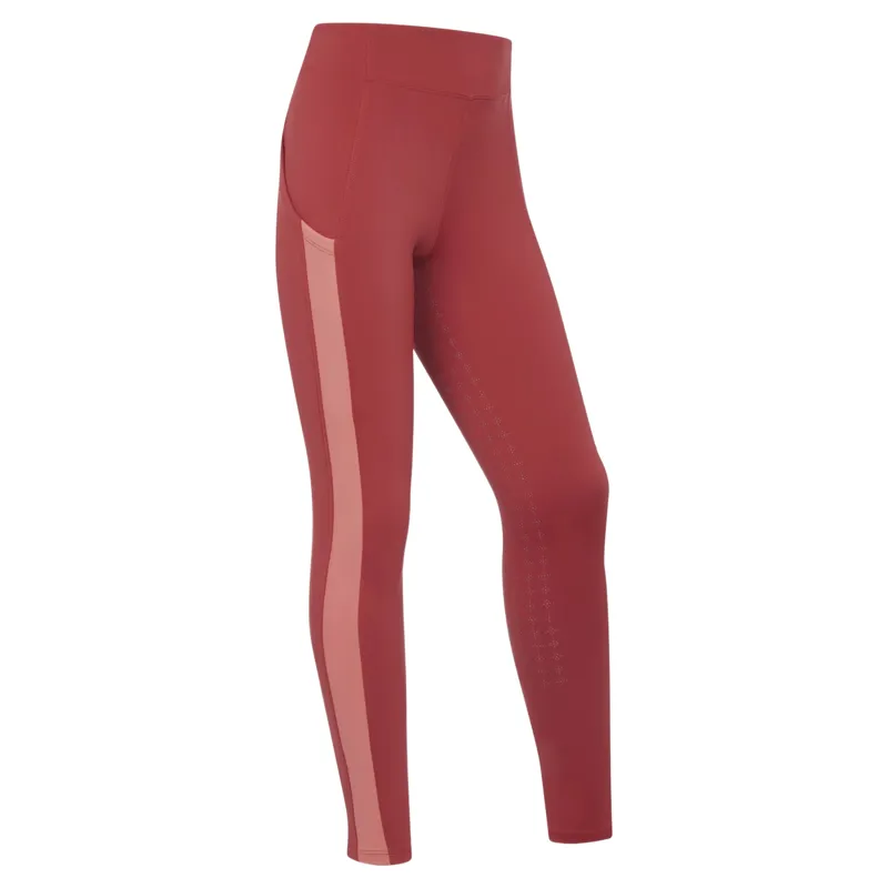LeMieux Young Rider Orla Full Grip Riding Tights - Russet-1