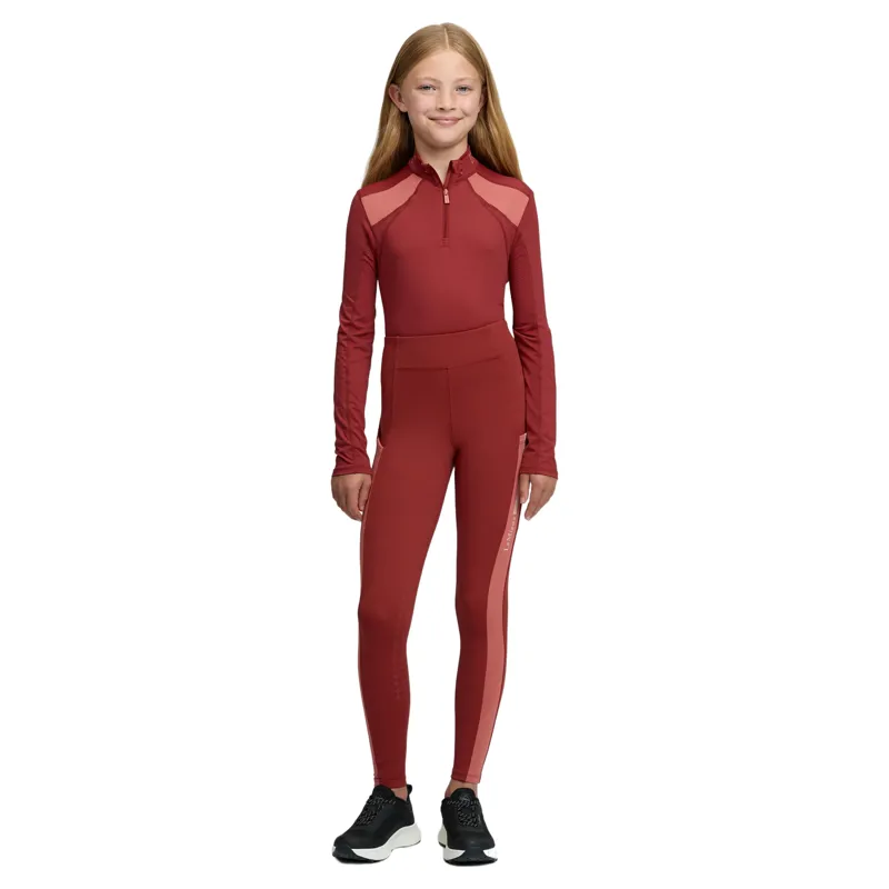 LeMieux Young Rider Orla Full Grip Riding Tights - Russet-5