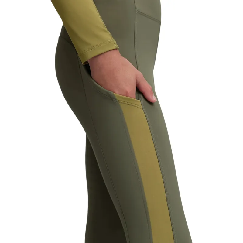 LeMieux Young Rider Orla Full Grip Riding Tights - Willow Green-6